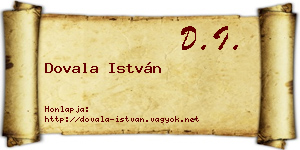 Dovala István névjegykártya