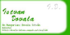 istvan dovala business card