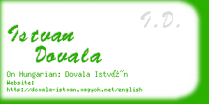 istvan dovala business card